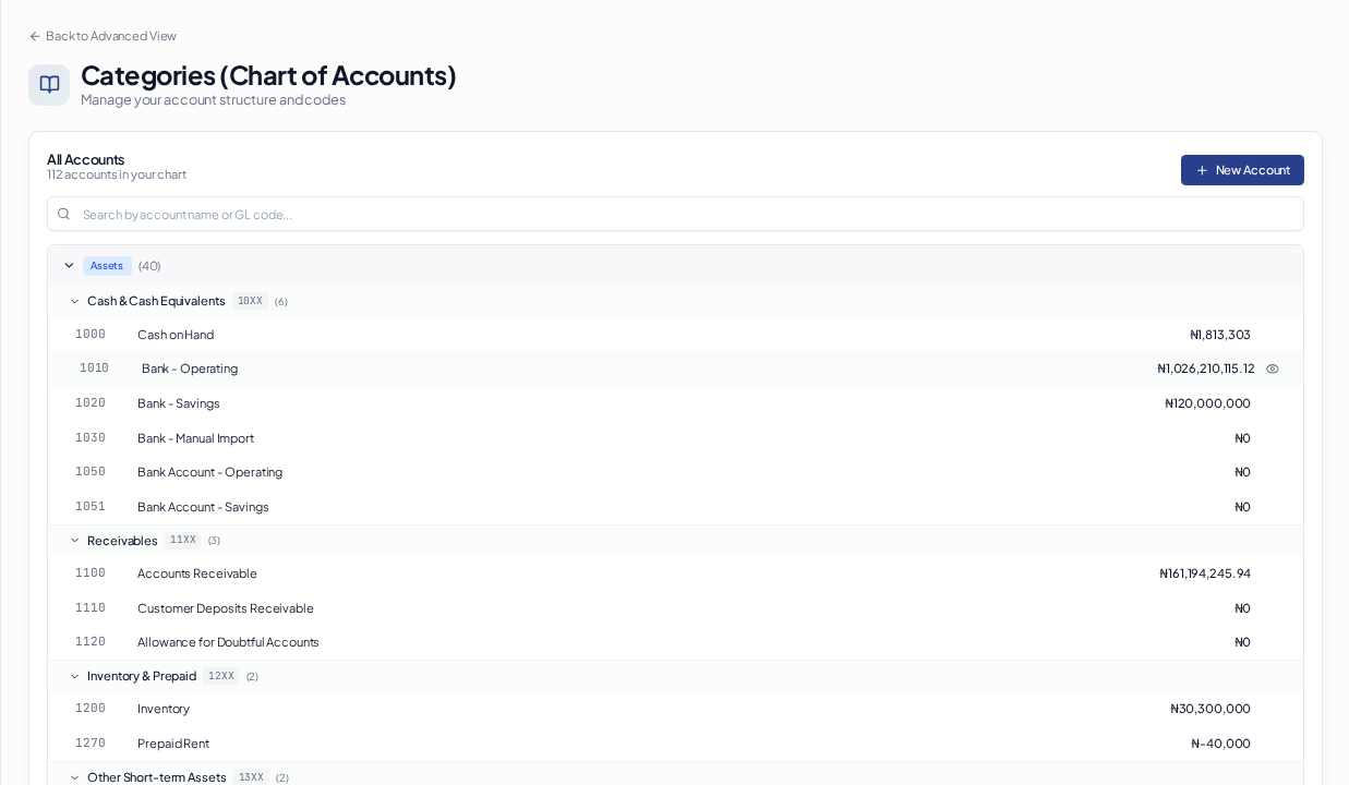 Add or Edit an Account: overview