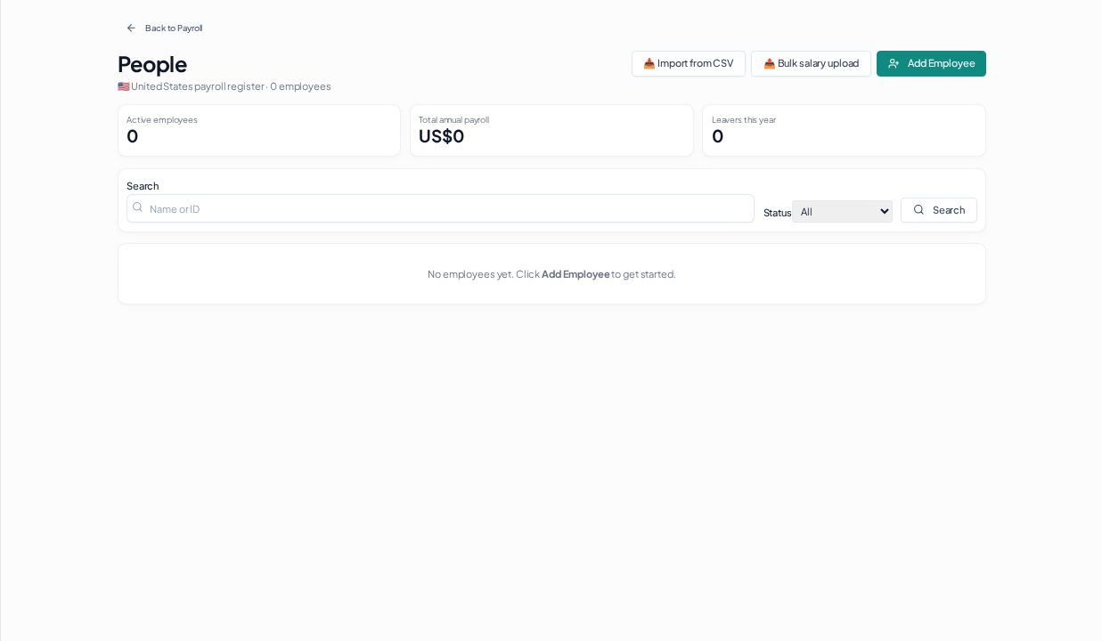 Add an Employee · Access Payroll